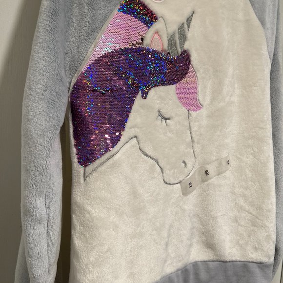 EPIC THREADS GIRLS' UNICORN LOGO FLEECE TOP - Picture 5 of 6